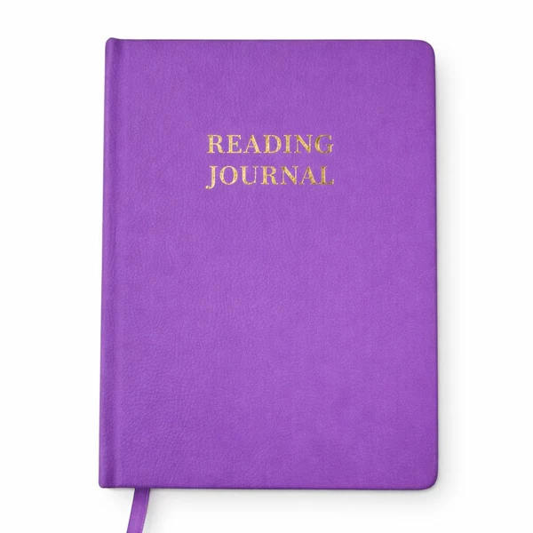Шкіряний читацький щоденник - фіолетовий