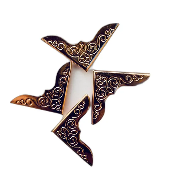 Захисні кутики для книги (набір 4 шт.) - червоне золото