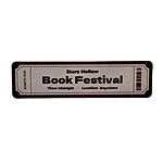 Звичайна закладка білетик - "Book Festival"