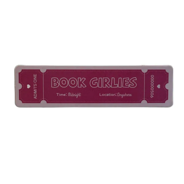 Звичайна закладка білетик - "Book Girlies"