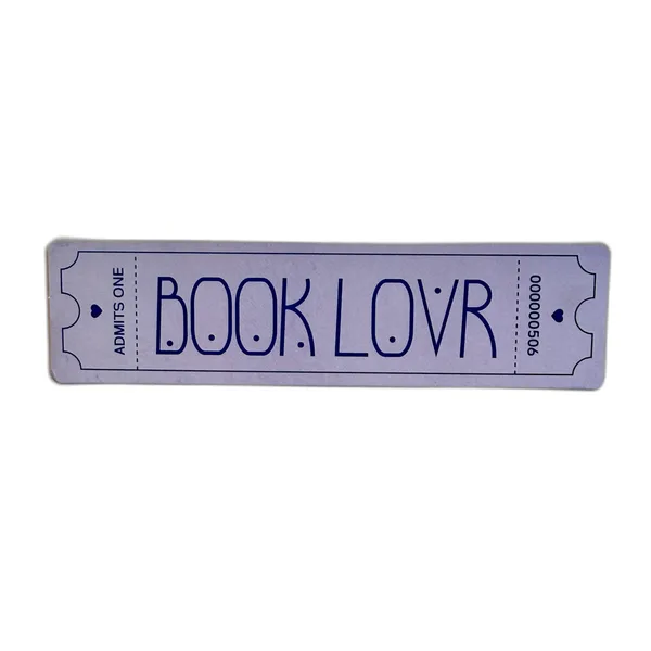 Звичайна закладка білетик - "BOOK LOVR"