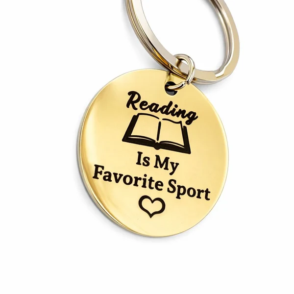 Брелок "Reading Is My Favourite Sport"